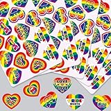 ALEGRE® LGBTQ Sticker Set, 64 Stück Gay Pride Aufkleber, LGBTQ Regenbogen Aufkleber, Pride Accessoires Regenbogen Sticker für Auto Laptop Handys Fahrrad Skateboard Snowboard Koffer Notebooks