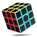 CREADY Zauberwürfel 3X3 Speed Cube - Einfaches Drehen & Glatt Spiel, Super-haltbarer Aufkleber mit Lebendige Farben, Magic Cube, dunkel