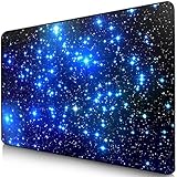 Sidorenko Gaming Mauspad - Mousepad - spezielle Oberfläche verbessert Geschwindigkeit und Präzision - Fransenfreie Ränder - rutschfest - Blau