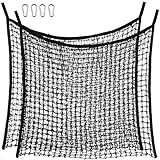 Navaris 2X Heunetz Heusack für Pferde - 80 x 90cm Heutasche groß - Pferdeheunetz mit 4 Karabinerhaken - Heunetztasche 2 Stück im Set - Füllmenge 10kg - Schwarz