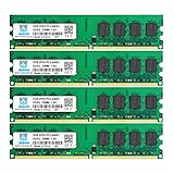 Motoeagle DDR2 DIMM 8GB(4x2GB) 800MHz PC2-6400U 240-pin 1.8V PC2 6400 RAM 2Rx8 UDIMM 6300 Desktop Arbeitsspeicher CL5 Unbuffered Non-ECC Kit