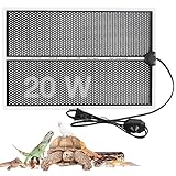 AVCXEC Terrarium Heizmatte, 20W Einstellbar Reptil Heizmatte mit Temperaturregelung, Reptile Wärmekissen, Wärmematte Terrarium für Reptilien Schildkröte, Schlangen, Eidechse, Gecko, Spinne (42x28CM)