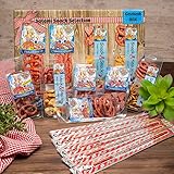 WURSTBARON® Snack Geschenkbox mit Salami Herzen, mit 7 besonders leckeren Snacks aus Salami und Knabberzeugs, Wurst nach Krakauer Art, bayerische Qualität, 390g