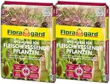 Floragard Spezialerde für fleischfressende Pflanzen 2x3L - Carnivorenerde - Spezialerde zum Topfen und Umtopfen - für Sonnentau, Venusfliegenfallen und andere anspruchsvolle fleischfressende Pflanzen