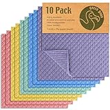 Green Dodo Spüllappen 10er Pack - Abwaschlappen Küche - Ökologisches, Biologisch Abbaubares Und Nachhaltiges Schwammtücher - Saugfähiger & Geruchloser - Wiederverwendbare Alternative Zu Papiertüchern