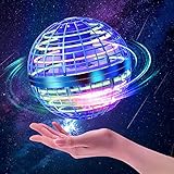 ASORT Hover Fliegender Ball,Magic Spinner Ball RGB Licht Hover Ball Mini Drohne Für Kinder Spielzeug, Flying Orb Hoverball Nova Geschenke Für Jungen Mädchen Indoor Outdoor Pro (Blua)