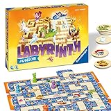 Ravensburger Kinderspiel 20847 - Junior Labyrinth - Familienklassiker für die Kleinen, Spiel für Kinder ab 4 Jahren - Gesellschaftspiel geeignet für 2-4 Spieler, Junior-Ausgabe