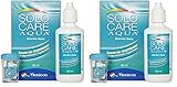 Demel Augenoptik Solocare Aqua Reise-Set – Kontaktlinsenflüssigkeit für Weiche Kontaktlinsen, 90ml (Packung mit 2)