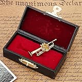 Kleine Juwel Trompete Instrument Brosche Musikinstrumente Brosche Frauen Kleid Clip Trompete Musiker Revers Hut Pin Tie Tack Geschenke(#2)