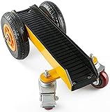 Wood Mover 300Kg Kapazität, Heavy Duty Panel Dolly, I-Beam Breite 3,4 Zoll-7,87 Zoll, Mover Trolley mit Massiven Reifenrädern für Blechmaterial Glas Sperrholz Türfensterrahmen Gipskarton, HUANGHAIQI