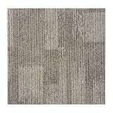 FLOORDIREKT - Teppichfliesen selbstliegend für Büro & Gewerbe - Fliesen Teppiche je 50x50 cm - robuster Teppichboden - Bodenfliesen mit antirutsch Vinyl Rücken (Colombia Braun Beige, 50x50)