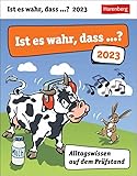 Ist es wahr, dass ...? Alltagswissen auf dem Prüfstand - Kalender 2023 - Harenberg-Verlag - Wissenkalender - Tagesabreißkalender mit spannenden Fragen und Antworten - 12,5 cm x 16 cm