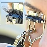 Professionelle Wimpernzange mit eingebautem Kamm, Wimpern Curler mit Kamm-Clip, Lash Curling Tool