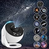 Macchiatto Sternenhimmelprojektor, Planetarium, Projektor, Galaxie mit 13 Filmscheiben, Nachtlicht, Projektor, 360 ° drehbar, für Schlafzimmer, Decke, Geschenke für Kinder und Erwachsene