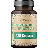 Ackerschachtelhalm Kapseln - 500mg pro Kapsel - 180 Kapseln - Zinnkraut - Vegan - Ackerschachtelhalm Extrakt