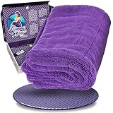 Nuke Guys Auto Trockentuch extrem saugstark & lackschonend | Gamma Dryer XXL 50x80cm Lila | 1400 GSM Mikrofaser Tuch zum effizienten Trocknen nach der Autowäsche | Mikrofasertuch