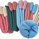 Hocerlu Damen Socken, 5 Paar Thermosocken Dicke Warme Bunte Wintersocken Wollsocken Geschenke für Frauen - Gemütlich und Atmungsaktiv, EU-Größe 35-42