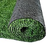 Kunstrasen 100x200 – Wetterfester Outdoor Teppich in Grün für Balkon, Terrasse & Garten | Robuster Teppichboden als Rasen-Alternative
