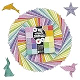 Craft Sensations Buntes Origami Papier Bastelset 15 X 15 cm - 180 Origami Blätter - Einzigartige Designs - Inklusive Umfangreicher Origami Anleitung Mit Zahlreichen Origami-Formen | Faltpapier set