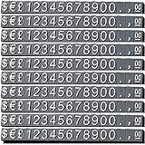 feedal Preisanzeige-Würfel Verstellbarer Zahlenanzeige-Ständer Verkaufspreis-Blöcke 170 Stück für Schmuck Uhr Ring Preisauszeichnung, Schwarz