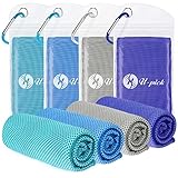 U-Pick Kühlendes Handtuch (100 x 30cm), Eishandtuch, Mikrofaser-Handtuch, weich, atmungsaktiv, kühles Handtuch für Yoga, Sport, Fitnessstudio, Camping, Fitness, Laufen, Workout und mehr Aktivitäten