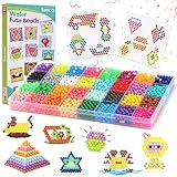 Eenua Bastelperlen Nachfüllset 3200 Perlen in 32 Farben Wasserperlen für Kinder ab 4 Jahre Bastelperlen für Anfänger Bastelset Kinder ab 6 Jahre Spielzueg ab 4 5 6 7 8 Jahre