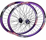 QAZXDRFG Mountainbike-Drahtreifen-Radsatz 26 27,5 29 Zoll Aluminiumlegierung Doppelwandfelge Schnellspanner Vorder- und Hinterräder 9 * 100/10 * 135 mm Scheibenbremsen-Radsatz für 8-12-Gang-Kassette