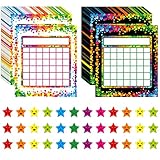 66 Belohnungstafel/Star Chart in 2 Designs mit 2024 Sternstickern