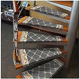 ISCBAFYX Treppenmatte Wendeltreppe Matte für Wendeltreppen 1 Stück Rechts Dreh Treppenmatte, Stufenmatte Rutschfest Schutzmatte