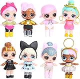 IOSCDH 8 PCS Puppe Figuren Cake Topper,Puppe Mini Figuren Set,Puppe Cake Topper Geburtstags Party Liefert，Puppe Happy Brthday Tortendeko Ornament,Puppe Für Geburtstagstorten