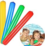 4 Stück Schwimmnudel Poolnudel, Zum Baden oder Aquasport, Schwimmstange Pool Langlebiger Poolnudel Hohl Schwimmnudel, Schwimmnudel Poolnudel für Kinder und Erwachsene (A)