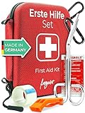 Erste Hilfe Set Outdoor I First Aid Kit, Erste Hilfe Tasche, Erste Hilfe Set Kinder - Perfektes Wandern Zubehör, Erste Hilfe Set Fahrrad Mini I Das Reise Gadgets in top Qutalität 'Made in Germany'