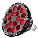 Infrarot Rotlichttherapie, E27 E26 Rotlichtlampe für Therapie, Infarotlichtlampe Wärmelampe, 850 nm & 660 nm 18 LEDs Rotlichttherapiegerät für den Heimgebrauch, zur Schmerzlinderung und Muskelentspann