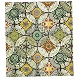 Xweptuy Buntglas-Fensterfolie, 78, 7 x 17, 7 Zoll, statisch haftende Fenster-Sichtschutzfolie, wärmeisoliert und wasserdicht, für Badezimmer-Duschglas #1#1