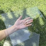 1 mm Polycarbonatplatten Polycarbonat Plexiglas Platten Hohlkammerplatten Dachplatten für Gewächshausdächer und Wandverkleidungen(50x60cm/19x23in)