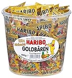 HARIBO Goldbären Dose, 2 x 100 Minibeutel, (2 x 980g)