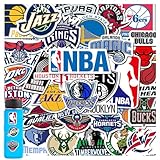 32 Stück Basketball Sport Aufkleber, Basketball Team Logo Aufkleber, Motivation,Benutzerdefinierte Graffiti Aufkleber, Wasserdichte Vinyl Aufkleber für Jungen Handy Laptop