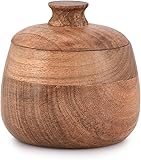 Indus Lifespace“-Schmuckkästchen, einzigartige handwerkliche, traditionelle, handgeschnitzte Akazienholz-Andenkenbox aus Holz, Geschenk (7,62 cm x 7,62 cm x 10,16 cm)