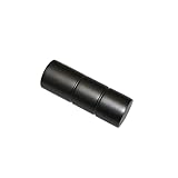 GARDINIA Endknöpfe für Gardinenstangen, Endstücke Zylinder für Ø 16/19 mm, Serie Sol, 2 Stück, Black-Nickel