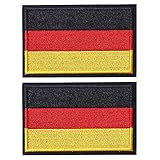 Bundeswehr Deutschland Flaggen Patch Germany Flag Patch, Hook and Loop 8 x 5 cm