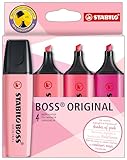 STABILO - Textmarker - BOSS ORIGINAL - Shades of Pink - 4er Pack