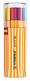 STABILO - Fineliner - point 88-20er Twin-Pack - mit 20 verschiedenen Farben