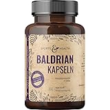 Baldrian Kapseln - 180 Kapseln - 500mg hochdosiertes Baldrian pro Kapsel - vegane Kapseln