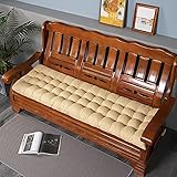 rutschfeste rote Gartenmöbelkissen für Gartenschaukelstuhl, 48 x 170 cm, Palettenbank-Sitzpolster mit Anti-Rutsch-Technologie