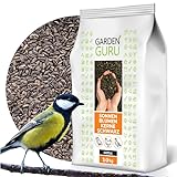 GardenGuru Schwarze Sonnenblumenkerne Wildvogel 10 kg Vogelfutter Winter Winterfutter