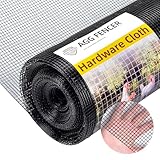 AggFencer 121,9 cm x 15,2 m PVC-Schwarz Maschendrahtzaun, 0,6mm Drahtstärk 6,3 x 6,3mm Maschengröße, Volierendraht, Drahtgitter, Vogeldraht