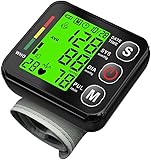 Blutdruckmessgerät Handgelenk - Blutdruckmessgerät mit Arrhythmie-Erkennung - Großes hintergrundbeleuchtetes LCD-Display, Intelligente Sprachführung, Dualer Benutzermodus, 2x99 Speicherplätze