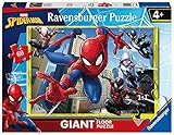 Ravensburger 3095 Marvel Spiderman – 60-teiliges riesiges Boden-Puzzle für Kinder ab 4 Jahren, Mehrfarbig, 69,9 x 49,7 x 0,2 cm