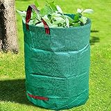 GroundMaster Runder Gartenabfallsack 300 Liter - Gartensack Stabil, Robust & Verstärkt - Big Bag Laubsack - Garten Abfallsack - Mehrzweck Großer Sack für Gartenabfälle, Bauschutt, Rasen usw.