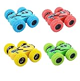 Trucks Spielzeug Truck Aufziehauto Trucks Reibung Trägheit Fahrzeug 360° Horizontales Kippen 180° Vertikales Rollen Car Racing Kinderspielzeug Autos für Jungen Mädchen Geschenke 4pcs